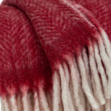 Parkland Collection Nagar Transitional Red 52" x 67" WOVEN HANDLOOM Throw