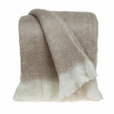 Parkland Collection Stella Transitional Beige 52" x 67" WOVEN HANDLOOM Throw