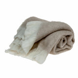 Parkland Collection Stella Transitional Beige 52" x 67" WOVEN HANDLOOM Throw