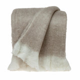 Parkland Collection Stella Transitional Beige 52" x 67" WOVEN HANDLOOM Throw