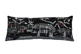 35" Black Aspen Nighttime Skyline Lumbar Decorative Pillow