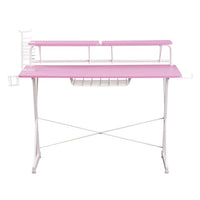 Techni Sport TS 200 Carbon Computer Gaming Desk With Shelving