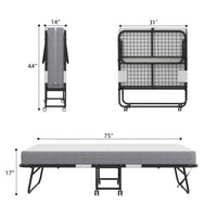 Folding Bed With Mattress  Foam Mattress
