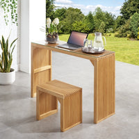 Pine Dining Bench And Table, Indoor Wood Bench For Entryway,Living Room,Kitchen And Bedroom Table And Bench Set  Nature, Bench  Table Small Tempered Glass Included