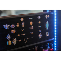 Upright Jewellery Cabinet With Long Mirror