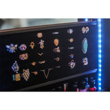 Upright Jewellery Cabinet With Long Mirror
