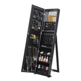 Upright Jewellery Cabinet With Long Mirror