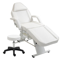 Massage Salon Tattoo Chair With Two Trays Esthetician Bed With Hydraulic Stool,Multi-Purpose 3-Section Facial Bed Table, Adjustable Beauty Barber Spa Beauty Equipment