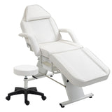 Massage Salon Tattoo Chair With Two Trays Esthetician Bed With Hydraulic Stool,Multi-Purpose 3-Section Facial Bed Table, Adjustable Beauty Barber Spa Beauty Equipment