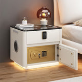 Home Bedroom Multi-functional Smart Safe Bedside Table Wireless Integrated Charging Safe