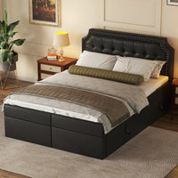 Pu Metal-framed Double Bed