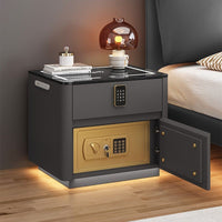 Home Bedroom Multi-functional Smart Safe Bedside Table Wireless Integrated Charging Safe