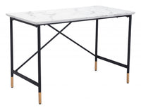 47" White And Black Writing Desk