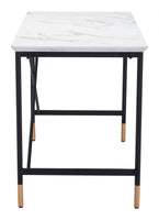 47" White And Black Writing Desk