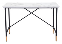 47" White And Black Writing Desk