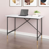 47" White And Black Writing Desk