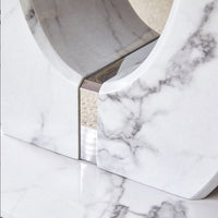 Modern Minimalist Grey Marble Pattern Sticker Pattern MDF Rectangular Coffee Table. Add A Tranquil And Comfortable Atmosphere To Your Home. MDF Coffee Table, Grey Marble Pattern Sticker, Side Table.