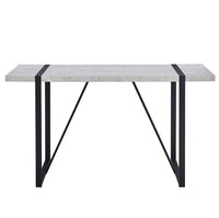 Modern Dining Table, 55 Inch Kitchen Table For 4 People, Rectangular Dinner Table For Dining Room, Home Office, Living Room Furniture, Easy Assembly,