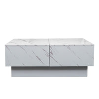 Coffee Table With Sliding Tabletop, Center Table With Hidden Storage Compartment, Extendable Table For Living Room