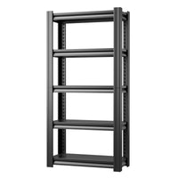 Garage Shelving72Garage Storage Shelves Heavy Duty 5 Tier Adjustable Height Metal Shelving Unit For Garage Basement, Industrial Shelving Utility ShelfBlack