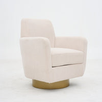 360 Degree Rotation Armchair Cotton Linen Skin Friendly Fabric Ergonomic Design Living Room Chair Bedroom Chair Living Room Chair Suitable For Indoor Home