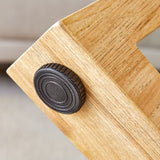 Modern Practical Circular Coffee Tables. Made Of Transparent Tempered Glass Tabletop And Wood Colored MDF Material. Suitable For Living Rooms And Bedrooms.31.5X31.5X17.7