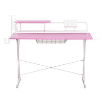 Techni Sport TS 200 Carbon Computer Gaming Desk With Shelving