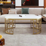 Oval Shaped Coffee Table