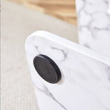 Modern Minimalist Grey Marble Pattern Sticker Pattern MDF Rectangular Coffee Table. Add A Tranquil And Comfortable Atmosphere To Your Home. MDF Coffee Table, Grey Marble Pattern Sticker, Side Table.