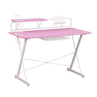 Techni Sport TS 200 Carbon Computer Gaming Desk With Shelving