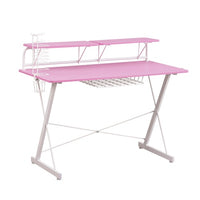 Techni Sport TS 200 Carbon Computer Gaming Desk With Shelving