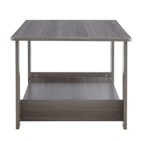 A Modern And Practical Gray Textured Coffee Table,tea Table.Double Layered Coffee Table Made Of MDF Material,. Suitable For Living Room,bedroom And Study Room. 43.3x21.6x16.5 CT16