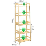 Bookshelf 5 Tiers, Bamboo Bookcase Book Shelf Storage Organizer Modern Display Shelving Unit Tall Book Shelf Corner Storage Rack For Home Office,Living Room,Kitchen,Bedroom,Bathroom, Office,Industrial