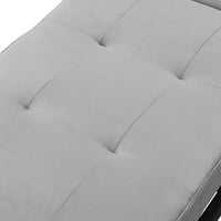 Folding Ottoman Sofa Bed Gray