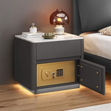 Home Bedroom Multi-functional Smart Safe Bedside Table Wireless Integrated Charging Safe