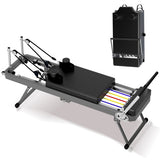 Pilates Core Bed, Foldable Home High Quality, Yoga Studio Same Commercial Fitness Equipment, Black