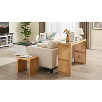 Pine Dining Bench And Table, Indoor Wood Bench For Entryway,Living Room,Kitchen And Bedroom Table And Bench Set  Nature, Bench  Table Small Tempered Glass Included