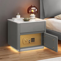 Home Bedroom Multi-functional Smart Safe Bedside Table Wireless Integrated Charging Safe