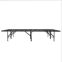 Metal Mattress Foundation Bed Frame, Queen Size Bed Base, Bedroom Furniture, Black