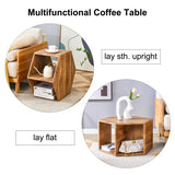Hexagonal MDF Coffee Table, Characteristic Pattern Stickers, Multi-hole Design To Give More Storage Space, Simple And Convenient Design Makes It Suitable For All Kinds Of Style Scenes