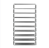 Non Woven Shoe Cabinet With 10 Layers Widened - Gray