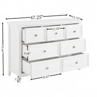 Fiberboard 7-drawer Vanity