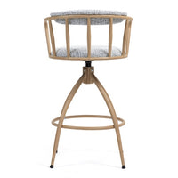 26 Swivel Counter Height Bar Stool, Set Of 2- Fabric Seat With Metal Frame, Modern Industrial Design Bar Chairs For Kitchen Island, Dining Room, Home Bar, Counter Seat