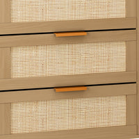 6 Drawers Rattan Dresser Rattan Drawer, Bedroom,Living Room