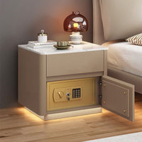 Home Bedroom Multi-functional Smart Safe Bedside Table Wireless Integrated Charging Safe