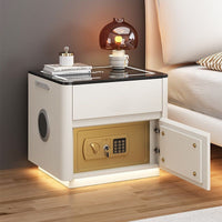 Home Bedroom Multi-functional Smart Safe Bedside Table Wireless Integrated Charging Safe