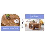 Hexagonal MDF Coffee Table, Characteristic Pattern Stickers, Multi-hole Design To Give More Storage Space, Simple And Convenient Design Makes It Suitable For All Kinds Of Style Scenes