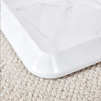 Modern Minimalist Grey Marble Pattern Sticker Pattern MDF Rectangular Coffee Table. Add A Tranquil And Comfortable Atmosphere To Your Home. MDF Coffee Table, Grey Marble Pattern Sticker, Side Table.
