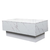 Coffee Table With Sliding Tabletop, Center Table With Hidden Storage Compartment, Extendable Table For Living Room