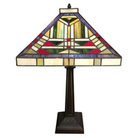 Skyler 2-light Tiffany-style 16-inch Table Lamp